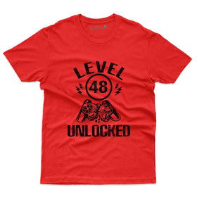 Level 48 Unlocked T-Shirt - Perfect 48th Birthday Collection