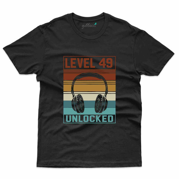 Level 49 Unlocked 3 T-Shirt - 49th Birthday Collection - Gubbacci-India