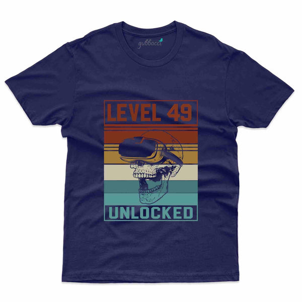 Level 49 Unlocked 4 T-Shirt - 49th Birthday Collection - Gubbacci-India