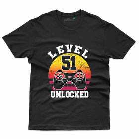 Level 51 Unlocked 2 T-Shirt - 51st Birthday Collection