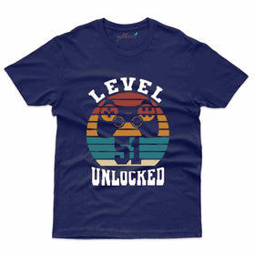 Level 51 Unlocked 4 T-Shirt - 51st Birthday Collection