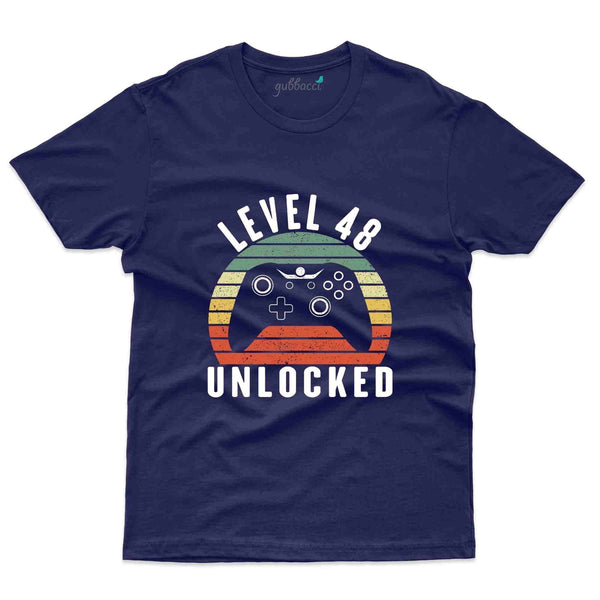 Level Unlocked 2 T-Shirt - 48th Birthday Collection - Gubbacci-India