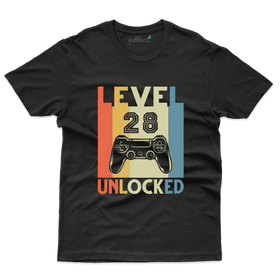 Level Unlocked 28 T-Shirts  -28 th Birthday Colllection