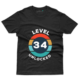 Level Unlocked 3 T-Shirt - 34th Birthday Collection