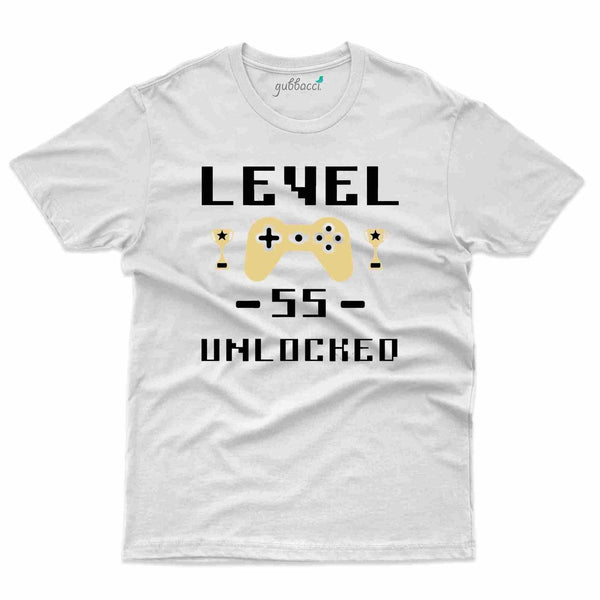 Level Unlocked 4 T-Shirt - 55th Birthday Collection - Gubbacci