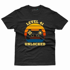 Level Unlocked 5 T-Shirt - 41th Birthday Collection
