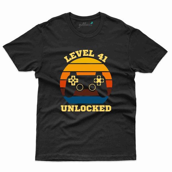 Level Unlocked 5 T-Shirt - 41th Birthday Collection - Gubbacci-India