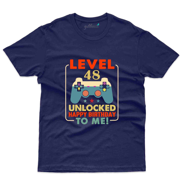Level Unlocked 6 T-Shirt - 48th Birthday Collection - Gubbacci-India
