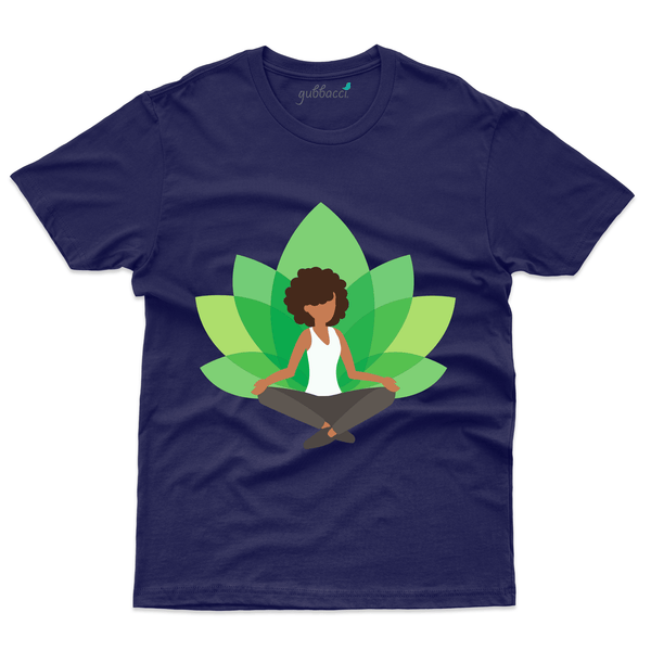 Gubbacci Apparel T-shirt S Lotus Yoga Design on T-Shirt - Yoga Collection Buy Lotus Yoga Design on T-Shirt - Yoga Collection 