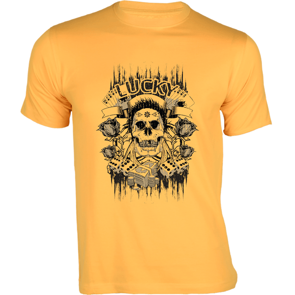 Gubbacci-India T-shirt XS Lucky T-Shirt - Premium Skull Collection Buy Lucky T-Shirt - Premium Skull Collection