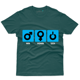 Man Woman Geek T-Shirt - Geek collection