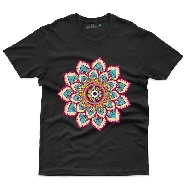 Gubbacci Apparel T-shirt S Mandala Design on T-Shirt - Yoga Collection Buy Mandala Design on T-Shirt - Yoga Collection