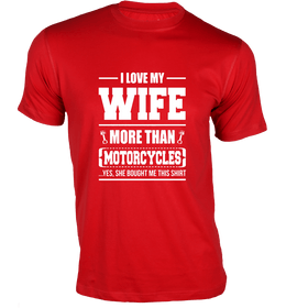 Men's I Love My Wife T-Shirt - Bikers Collection