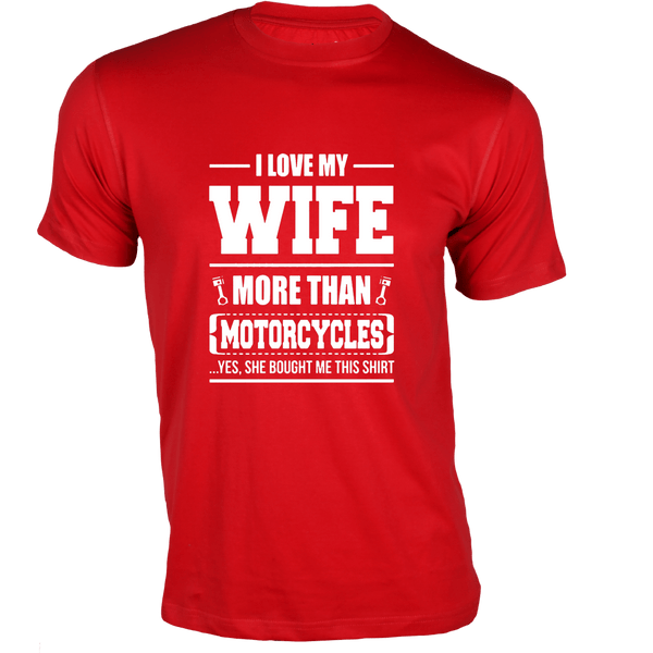 Gubbacci Apparel T-shirt XS Men's I Love My Wife T-Shirt - Bikers Collection Buy Men's I Love My Wife T-Shirt - Bikers Collection