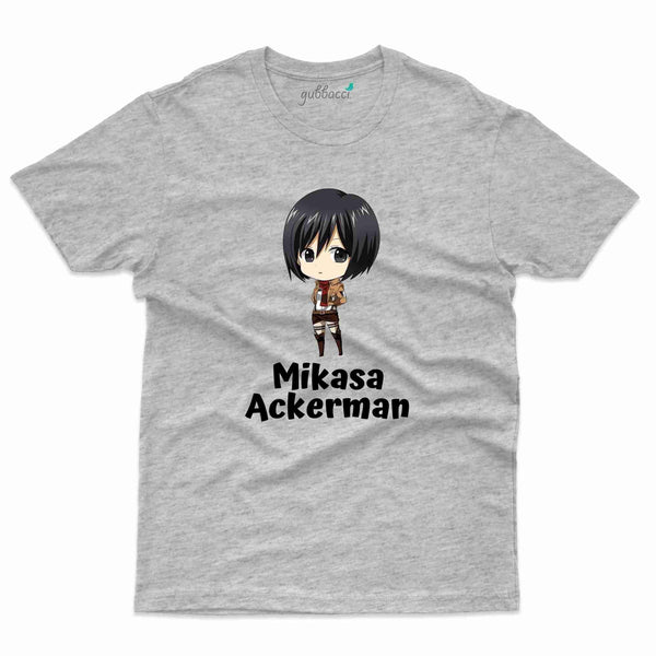 Mikasa Ackerman T-Shirt - Animated Collection - Gubbacci-India