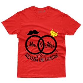 Mr&Mrs 45 Years T-Shirt - 45th Anniversary Collection