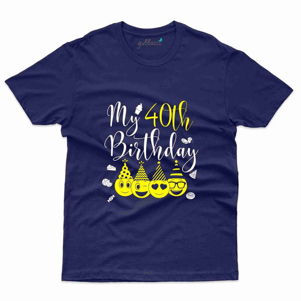 My 40th Birthday T-Shirt - 40th Birthday Collection - Gubbacci-India