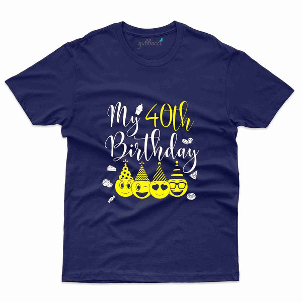 My 40th Birthday T-Shirt - 40th Birthday Collection - Gubbacci-India