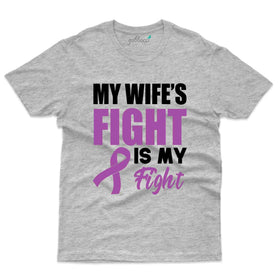 My Wife's Fight T-Shirt - Migraine Awareness Collection