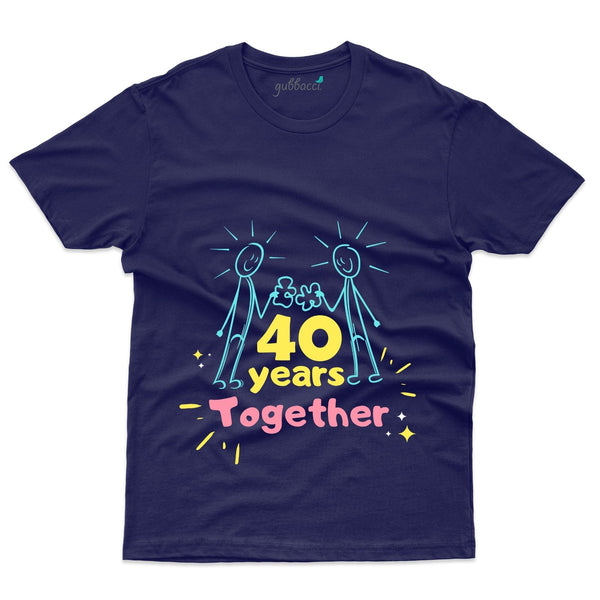 Navy Blue Together T-Shirt - 40th Anniversary Collection - Gubbacci-India