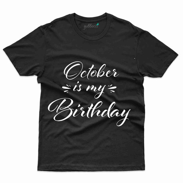 New Birthday T-Shirt - October Birthday Collection - Gubbacci-India