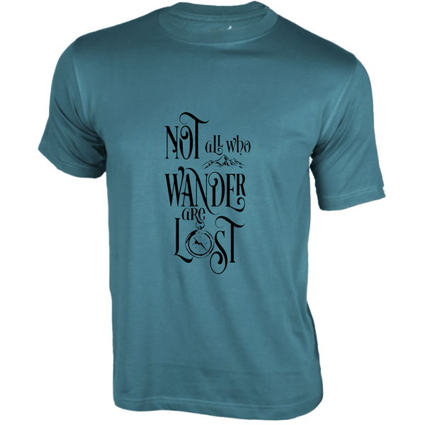 Gubbacci Apparel T-shirt XS Not all who Wander are Lost Design By Mangaldip