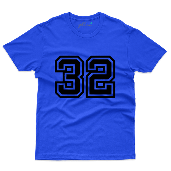 Number 32 T-Shirt - 32th Birthday Collection - Gubbacci-India