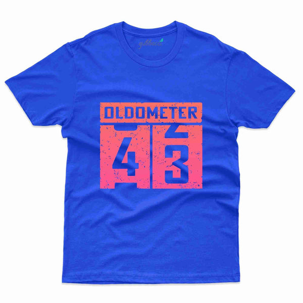 Oldometer 43 2 T-Shirt - 43rd  Birthday Collection - Gubbacci-India