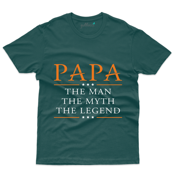Gubbacci Apparel T-shirt S Papa The Man The Myth T-Shirt - Fathers Day Collection Buy Papa The Man The Myth T-Shirt - Fathers Day Collection