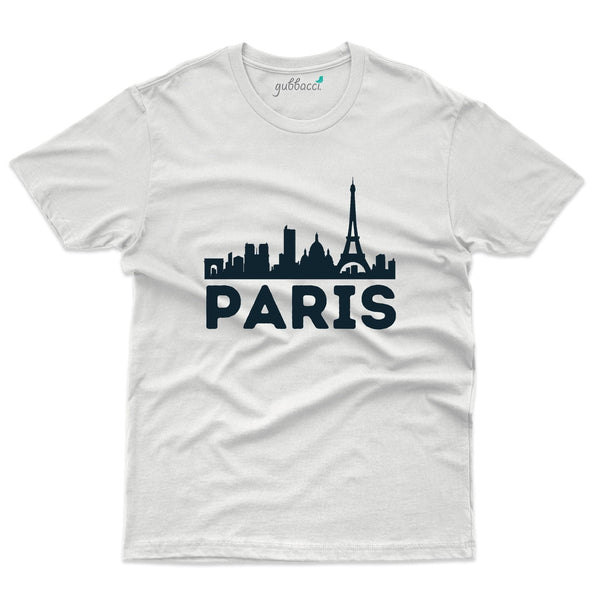 Paris City T-Shirt - Skyline Collection - Gubbacci-India