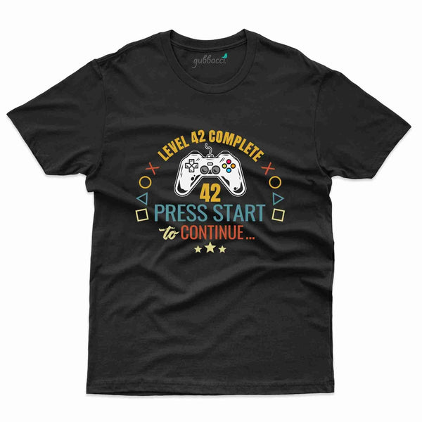 Press Start T-Shirt - 42nd  Birthday Collection - Gubbacci-India