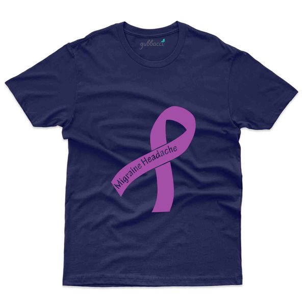 Purple Ribbon 3 T-Shirt- migraine Awareness Collection - Gubbacci