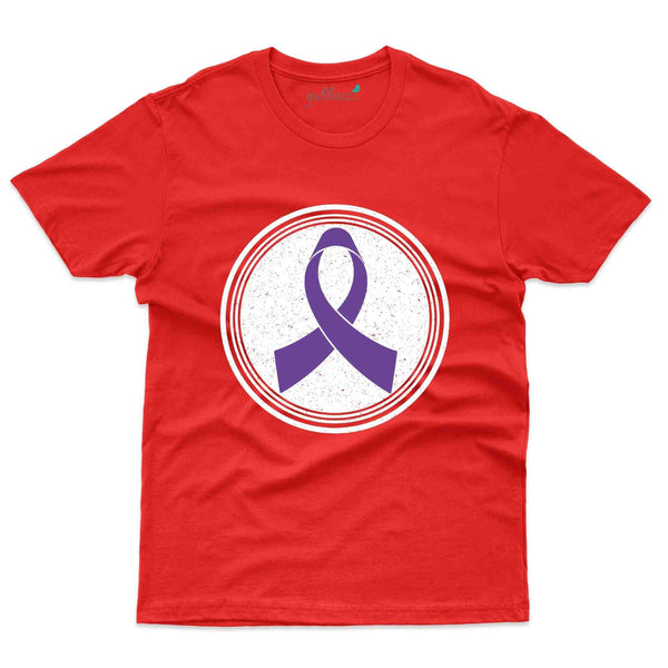 Purple Ribbon T-Shirt - Pancreatic Cancer Collection - Gubbacci