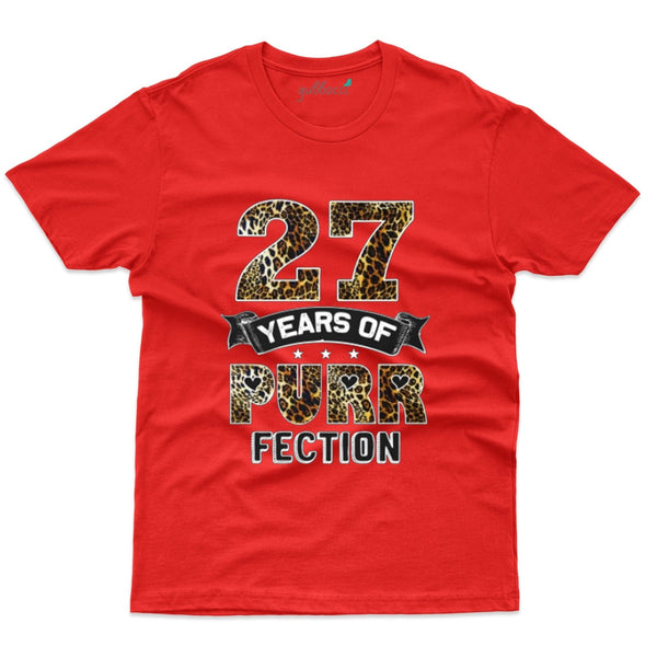 Purr Fection 27 T-Shirts   - 27 th Birthday Colllection - Gubbacci-India