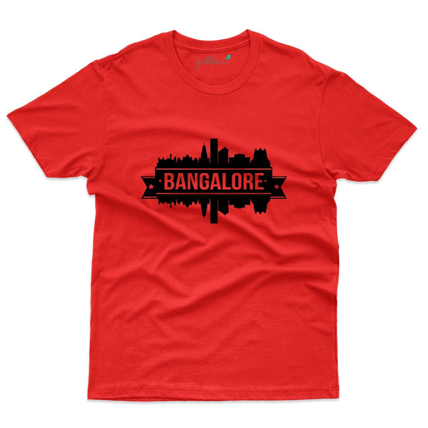 Red Bangalore City T-Shirt - Skyline Collection - Gubbacci-India