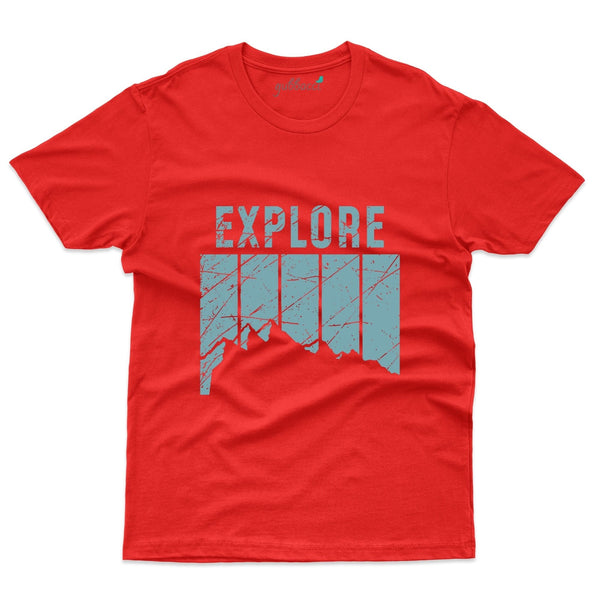 Red Explore T-Shirt - Explore Collection - Gubbacci-India