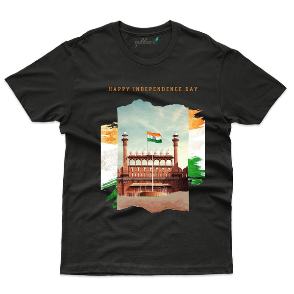 Gubbacci Apparel T-shirt XS Red Fort of India T-shirt  - Independence day Collection Buy Red Fort of India Flag T-shirt - Independence day Collection