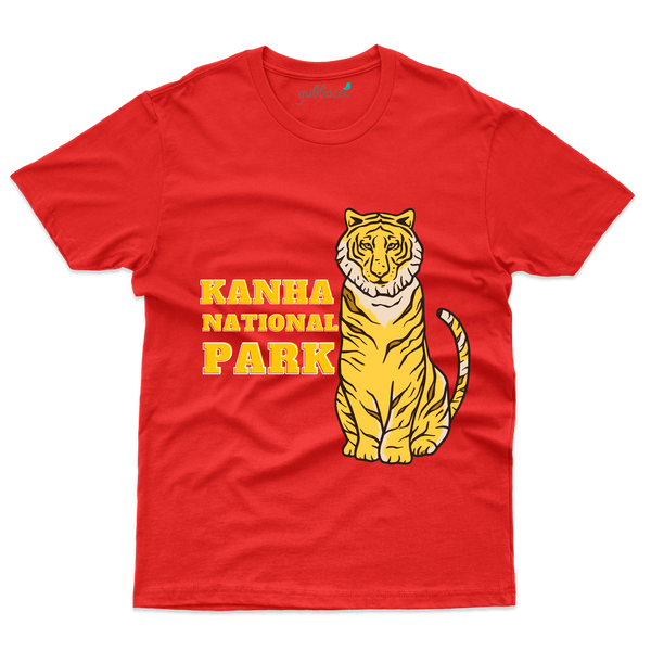 Red National park T-Shirt -Kanha National Park Collection - Gubbacci-India