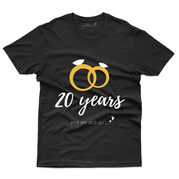 Rings Of 20 Years T-Shirt - 20th Anniversary Collection - Gubbacci-India
