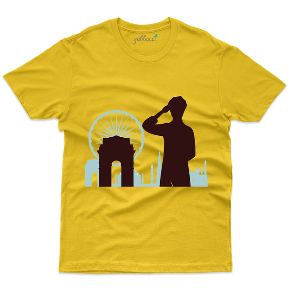 Gubbacci Apparel T-shirt XS Salute to India T-shirt  - Independence day Collection Buy Salute to India T-shirt - Independence day Collection