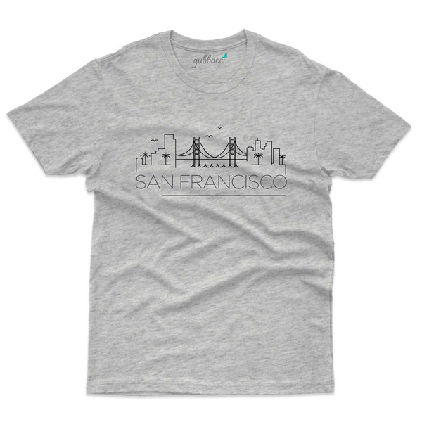 San Francisco Skyline T-Shirt - Skyline Collection - Gubbacci-India