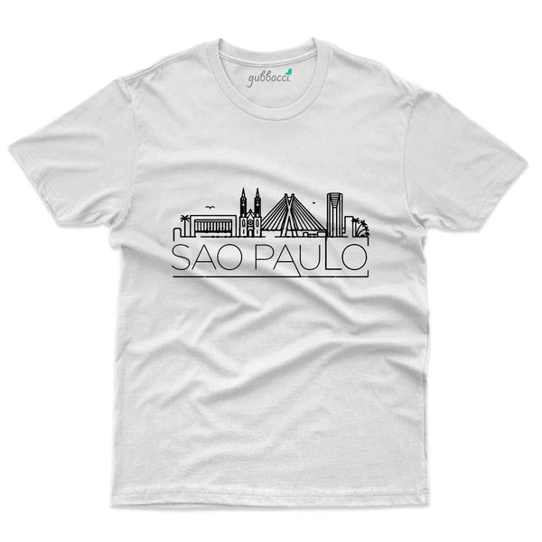 Sao Paulo Skyline T-Shirt - Skyline Collection - Gubbacci-India