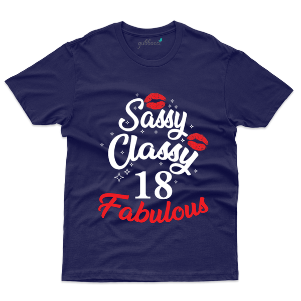 Gubbacci Apparel T-shirt S Sassy, Classy Fabulous T-Shirt - 18th Birthday Collection Buy Sassy, Classy Fabulous T-Shirt -18th Birthday Collection