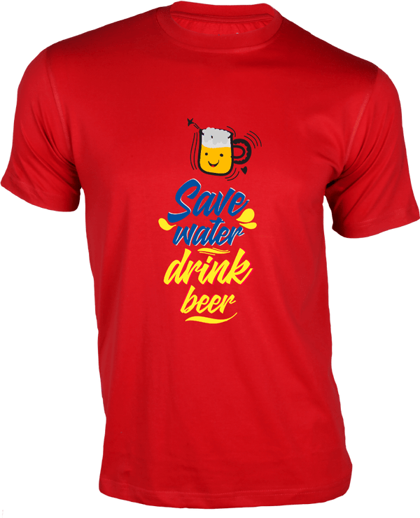Gubbacci Apparel T-shirt XS Save Water Drink Beer By Pravar