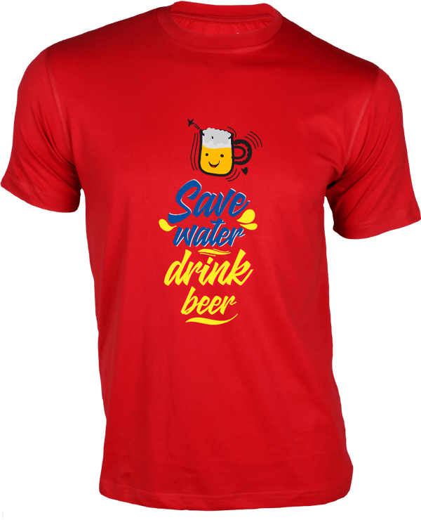 Gubbacci Apparel T-shirt XS Save Water Drink Beer By Pravar