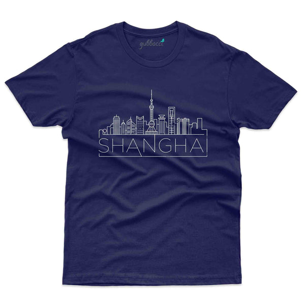 Shanghai Skyline T-Shirt - Skyline Collection - Gubbacci-India