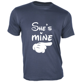 She is Mine T-Shirt - Couple Design Special