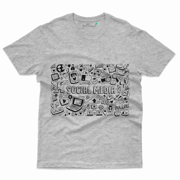 Social T-Shirt - Doodle Collection - Gubbacci-India