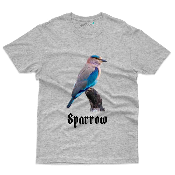 Sparrow T-Shirt - Nagarahole National Park Collection - Gubbacci-India