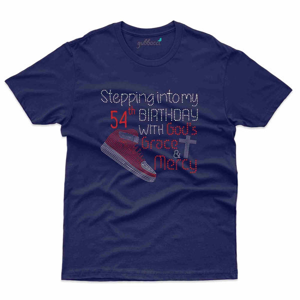 Stepping Into 54 T-Shirt - 54th Birthday Collection - Gubbacci-India